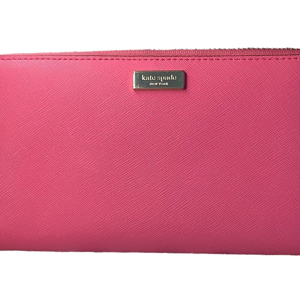 EUC Kate Spade Ziparound Saffiano Leather Long Wallet